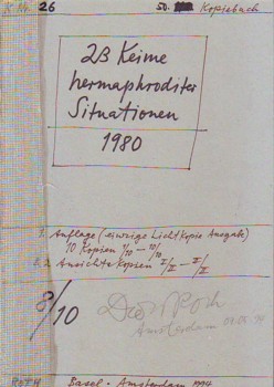 Roth Copy Book 50 23 Keime Hermaphroditer Situationen