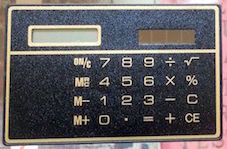 marroquin Precision Instruments Solar Pocket Calculator
