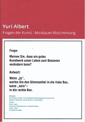 Albert Fragen Der Kunst Moskauer Abstimmung