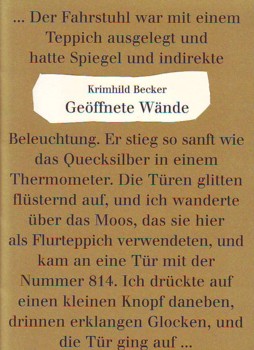 Becker Geffnete
        Wnde