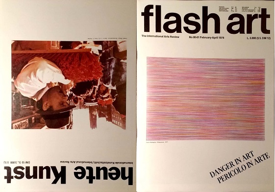 Flash Art No 80 81 February-April 1978 together with Heute
      Kunst 21 Februar April 1978.jpg