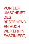 Jaschke Von Der Umschrift Des Bestehenden
