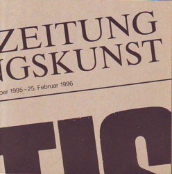 Kunstzeitungen Zeitungskunst