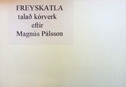 Palsson Freyskatla book.jpg