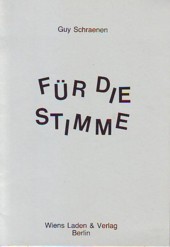 Schraenen Fur Die Stimme