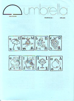Umbrella Volume 24 No 1 April 2001