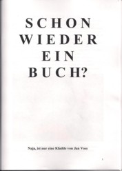 Voss Schon Wieder Ein Buch